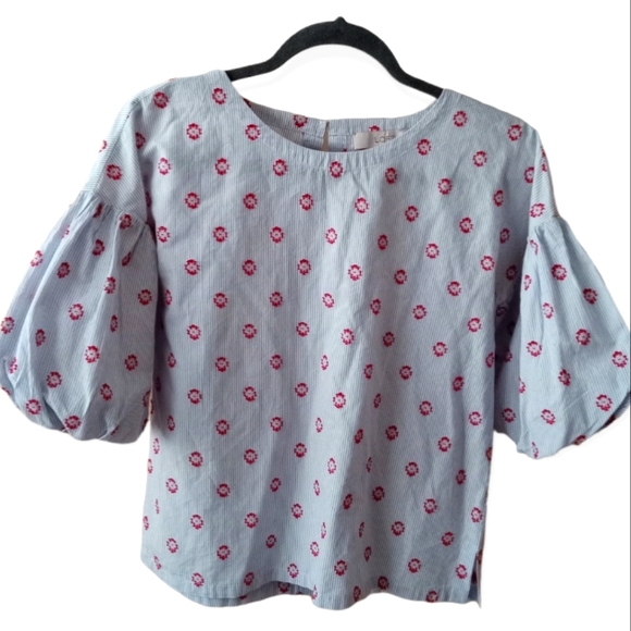 Loft Textured Stripes Top - Picture 2 of 7